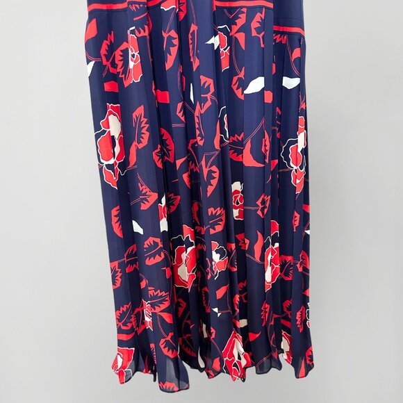 DVF Diane von Furstenberg Mixed Print Midi Dress- Size 0/XS - Picture 4 of 7